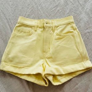 Yellow shorts